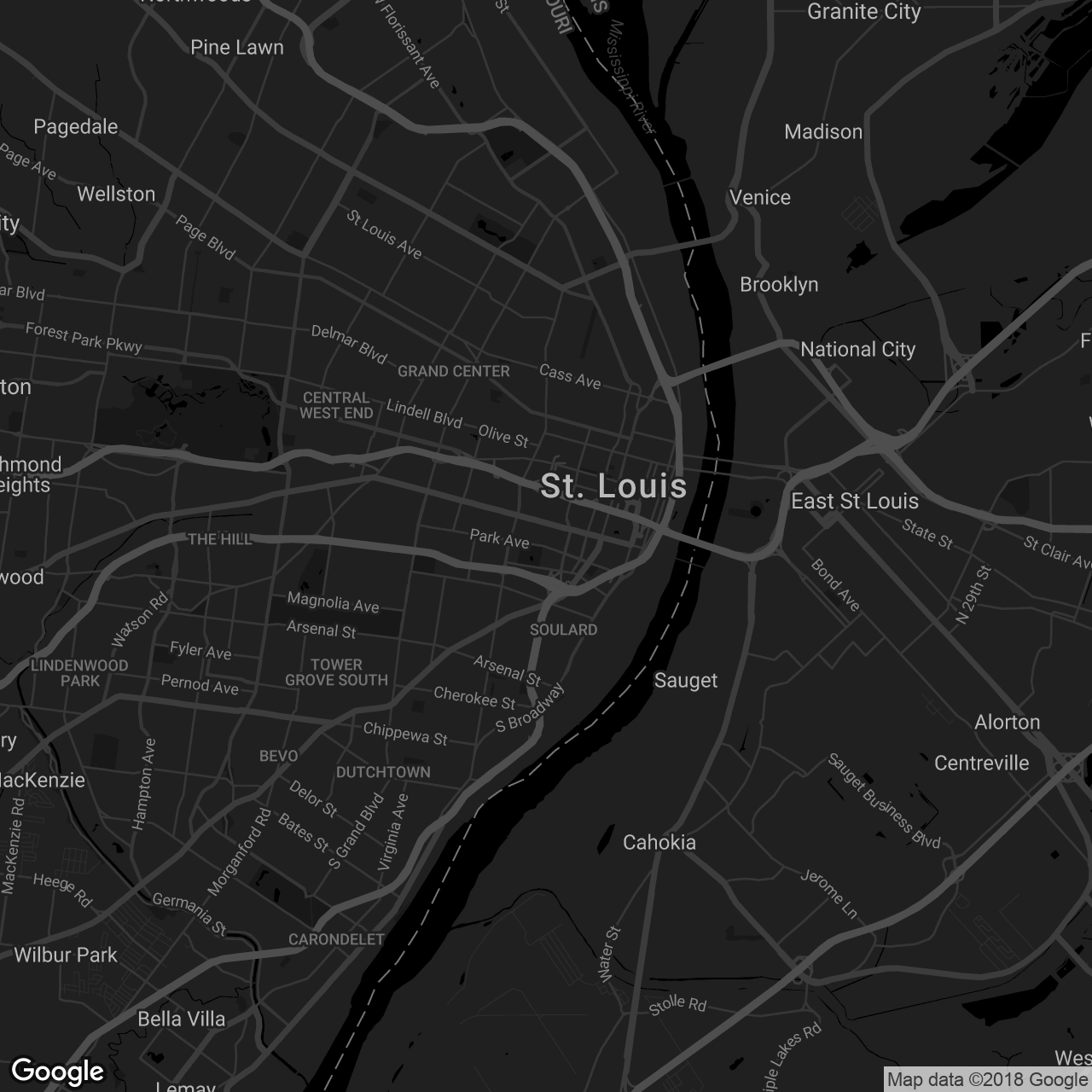 Baileys’ Chocolate Bar - map