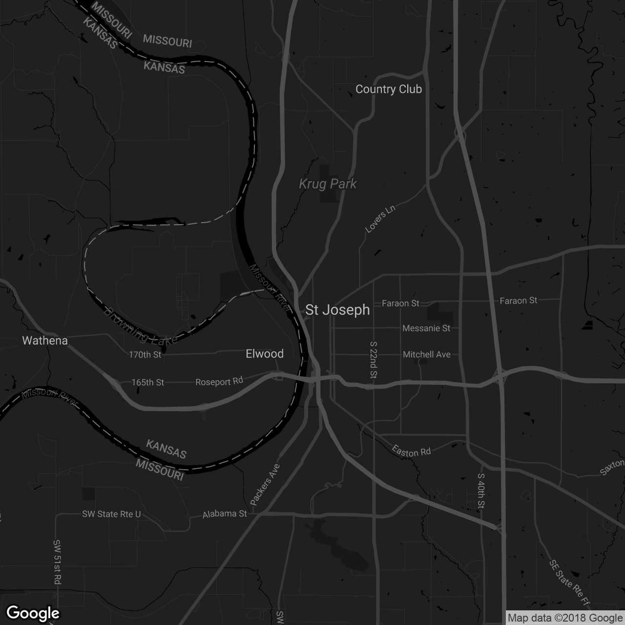Highway 36 Bicycle Route - map