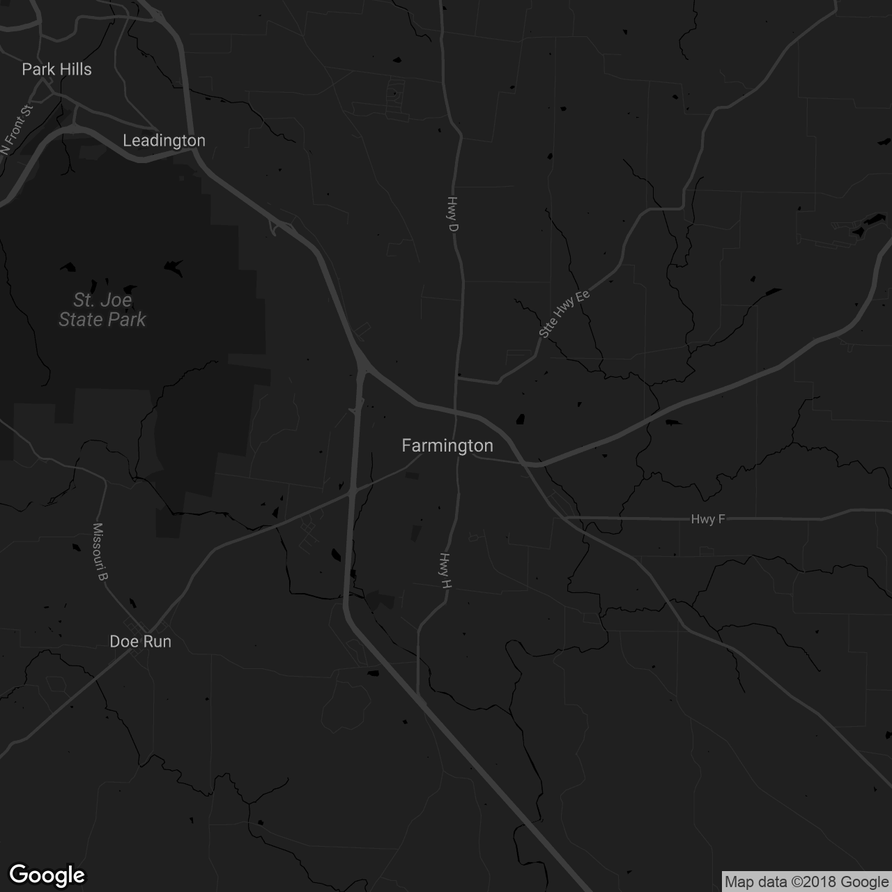 Farmington Convention and Tourism Bureau - map