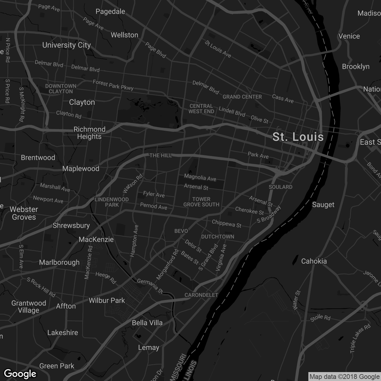 City Park Grill - map