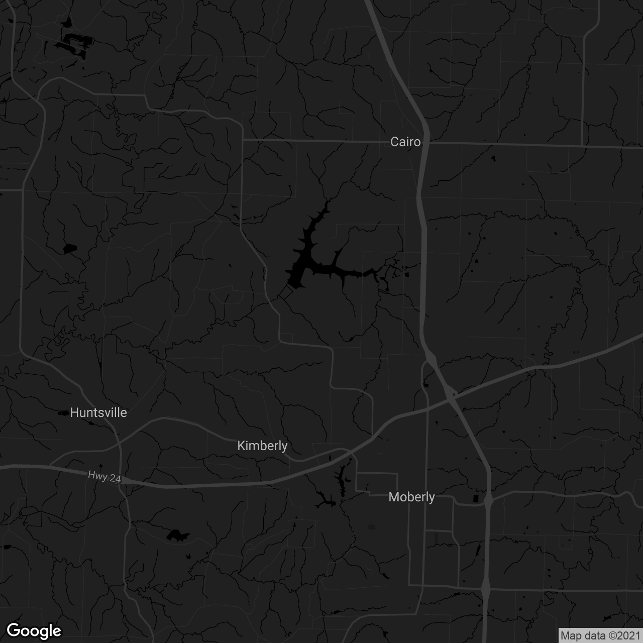 Sugar Creek Lake - map