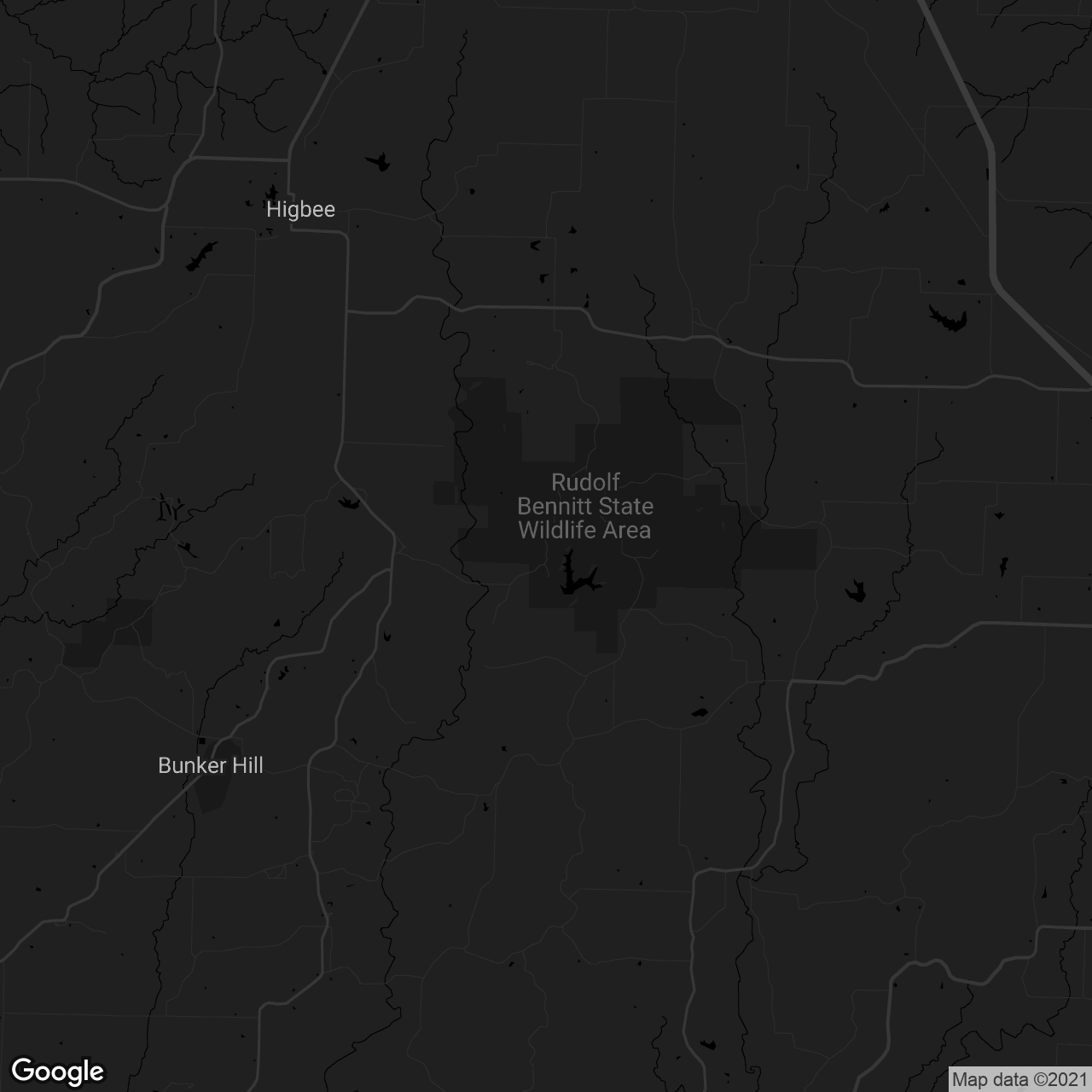 Rudolf Bennitt Camping Areas - map
