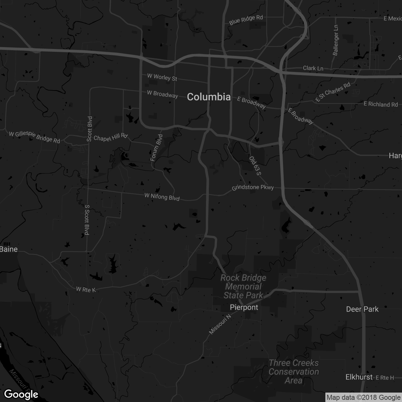 Southside Pizza and Pub—Columbia - map