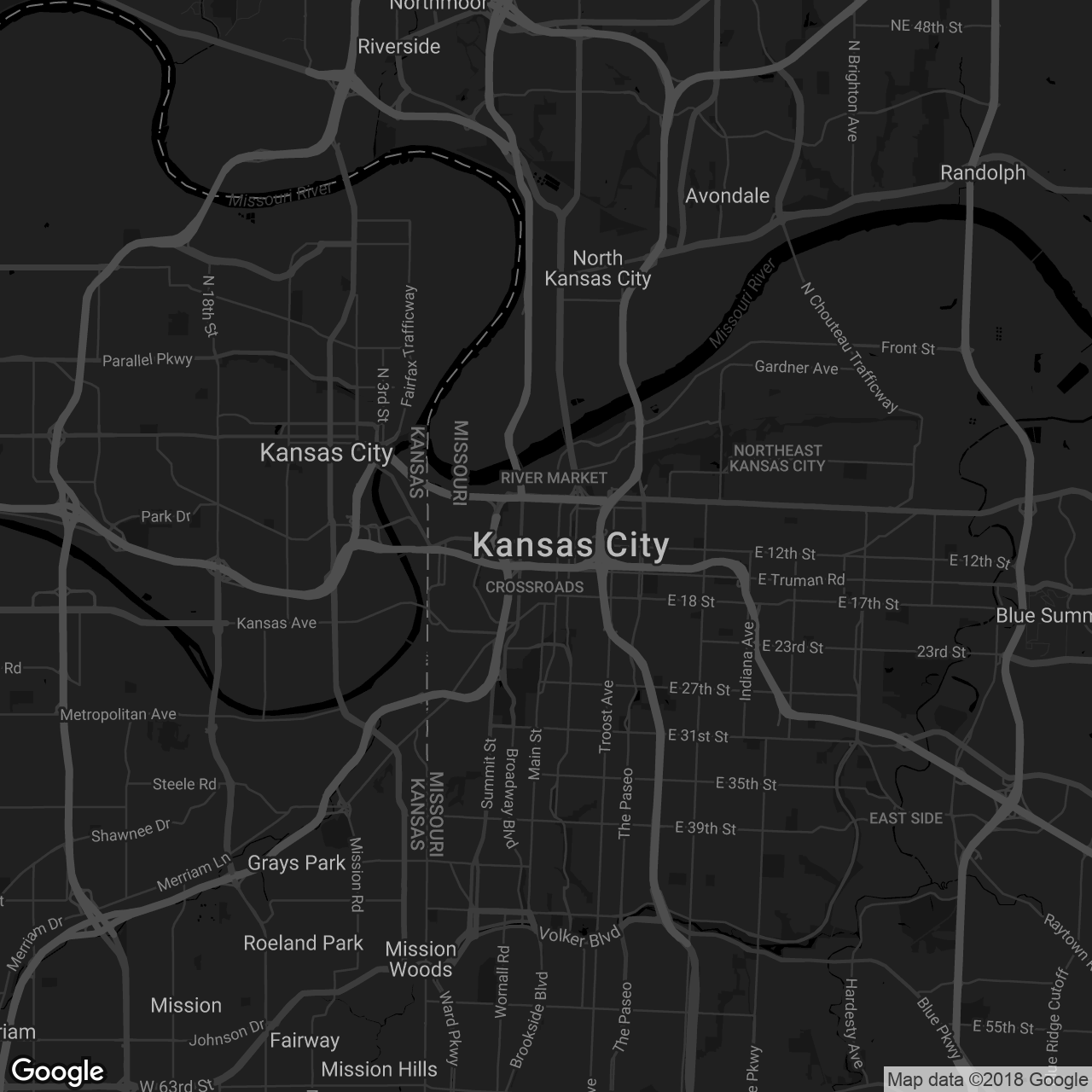 Arvest Bank Theatre at The Midland - map