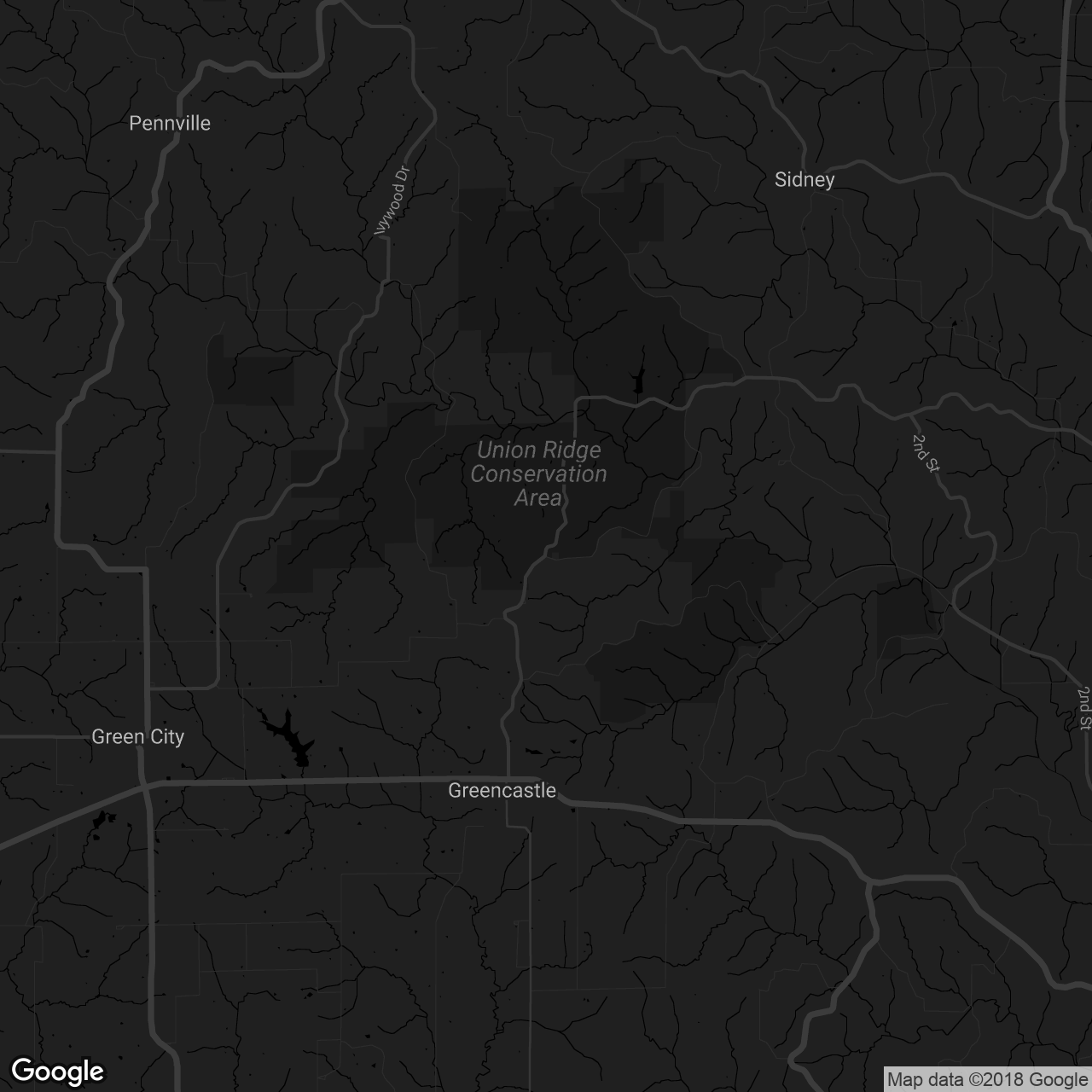 Union Ridge Conservation Area - map