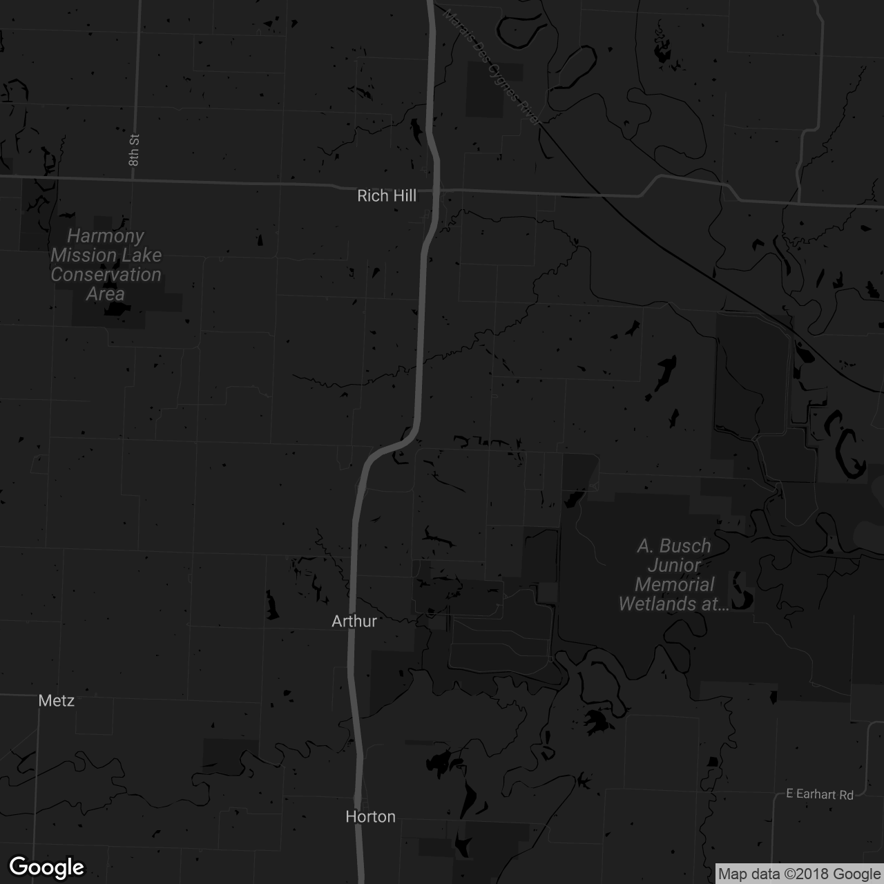 Four Rivers Conservation Area - map