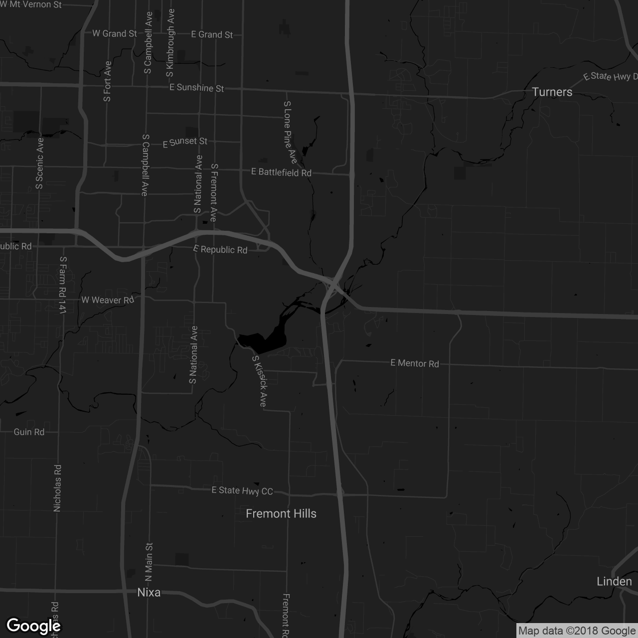 Missouri State Veterans Cemetery in Springfield - map