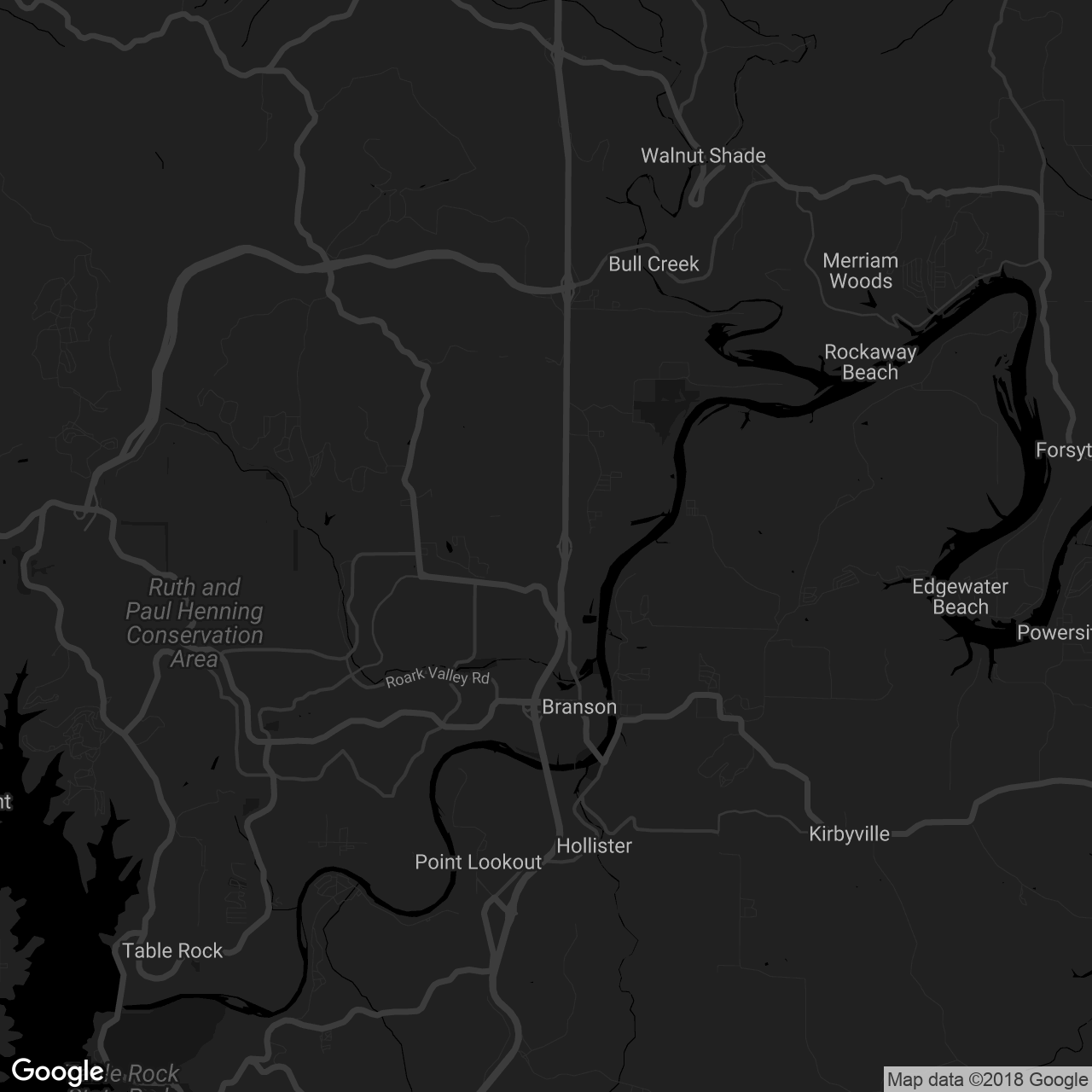 Branson.com - map