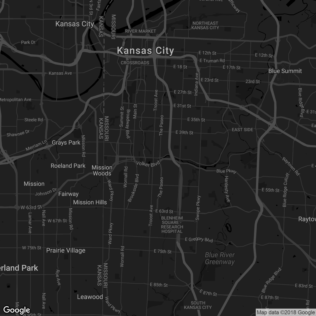 Gates Bar-B-Q — Southeast Location - map