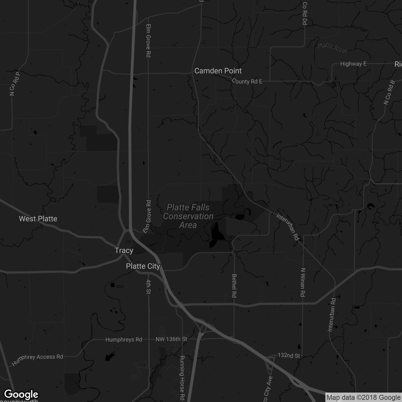 Platte Falls Conservation Area - map