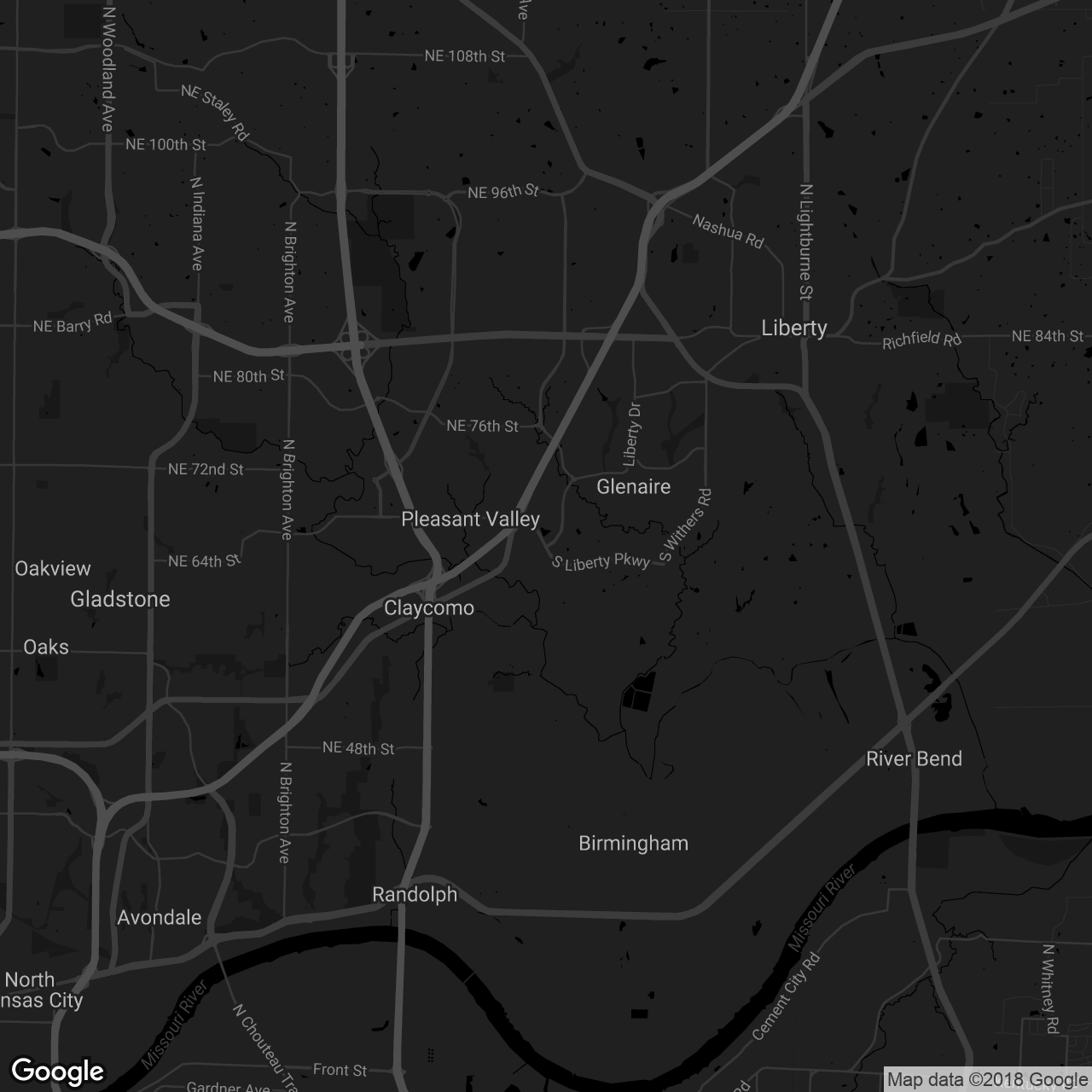 Corner Cafe in Liberty - map