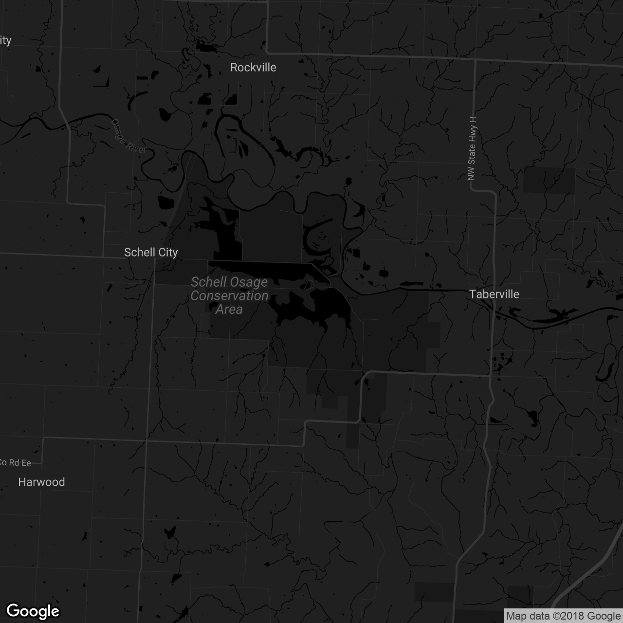 Schell-Osage Conservation Area - map