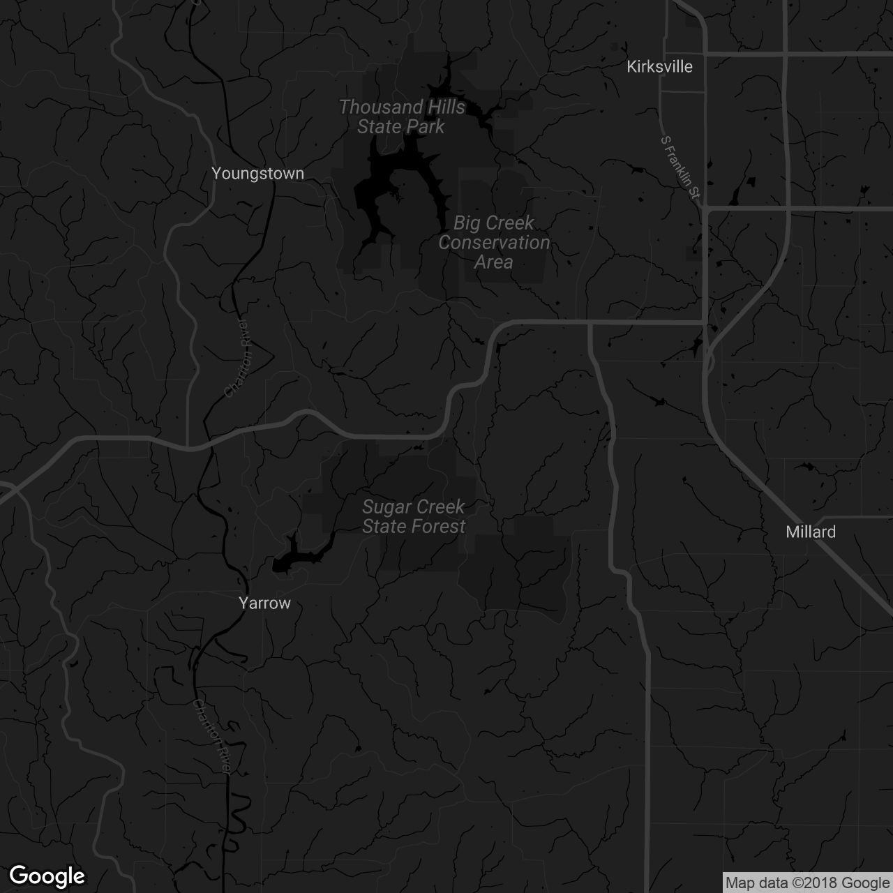 Sugar Creek Conservation Area - map