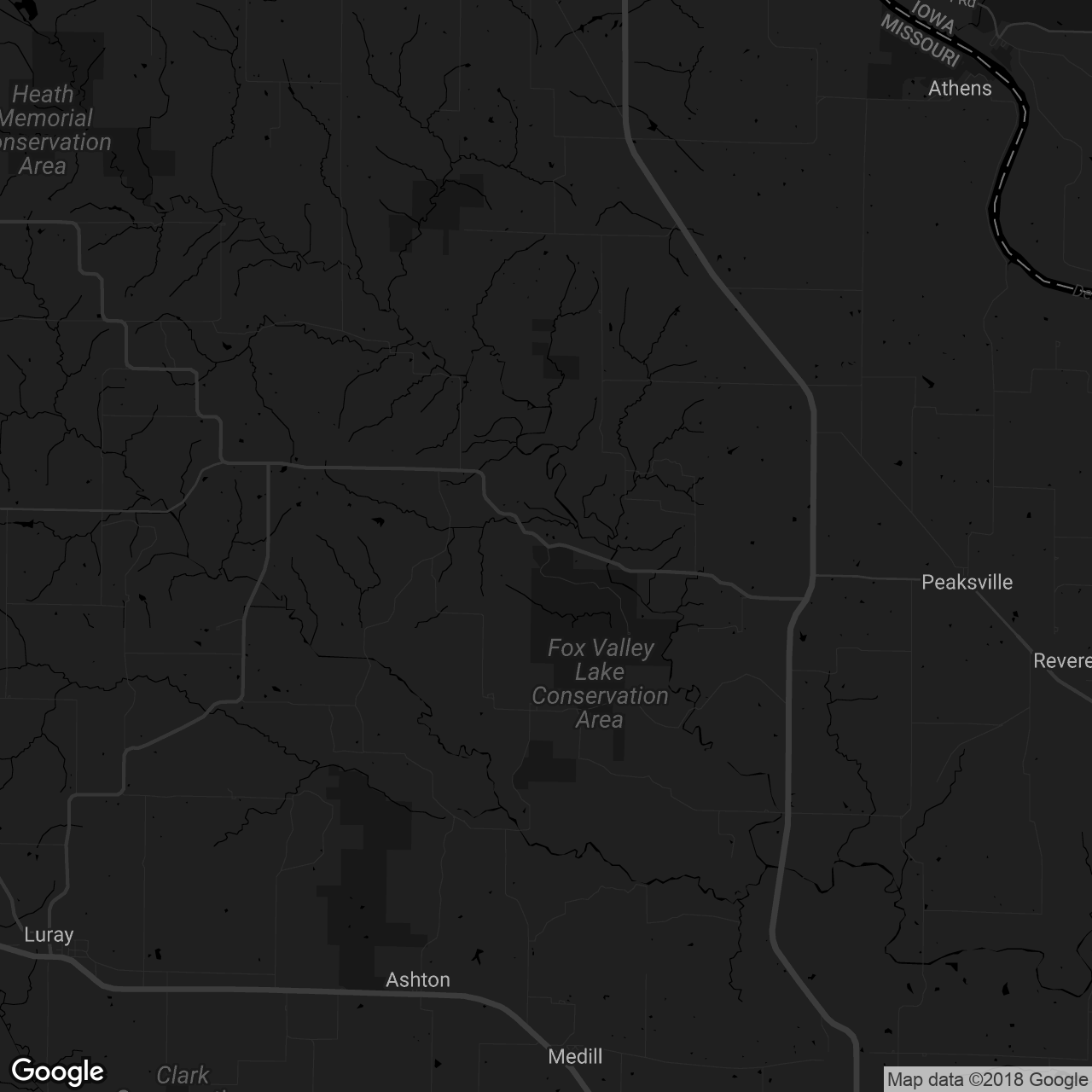 Fox Valley Lake Conservation Area - map