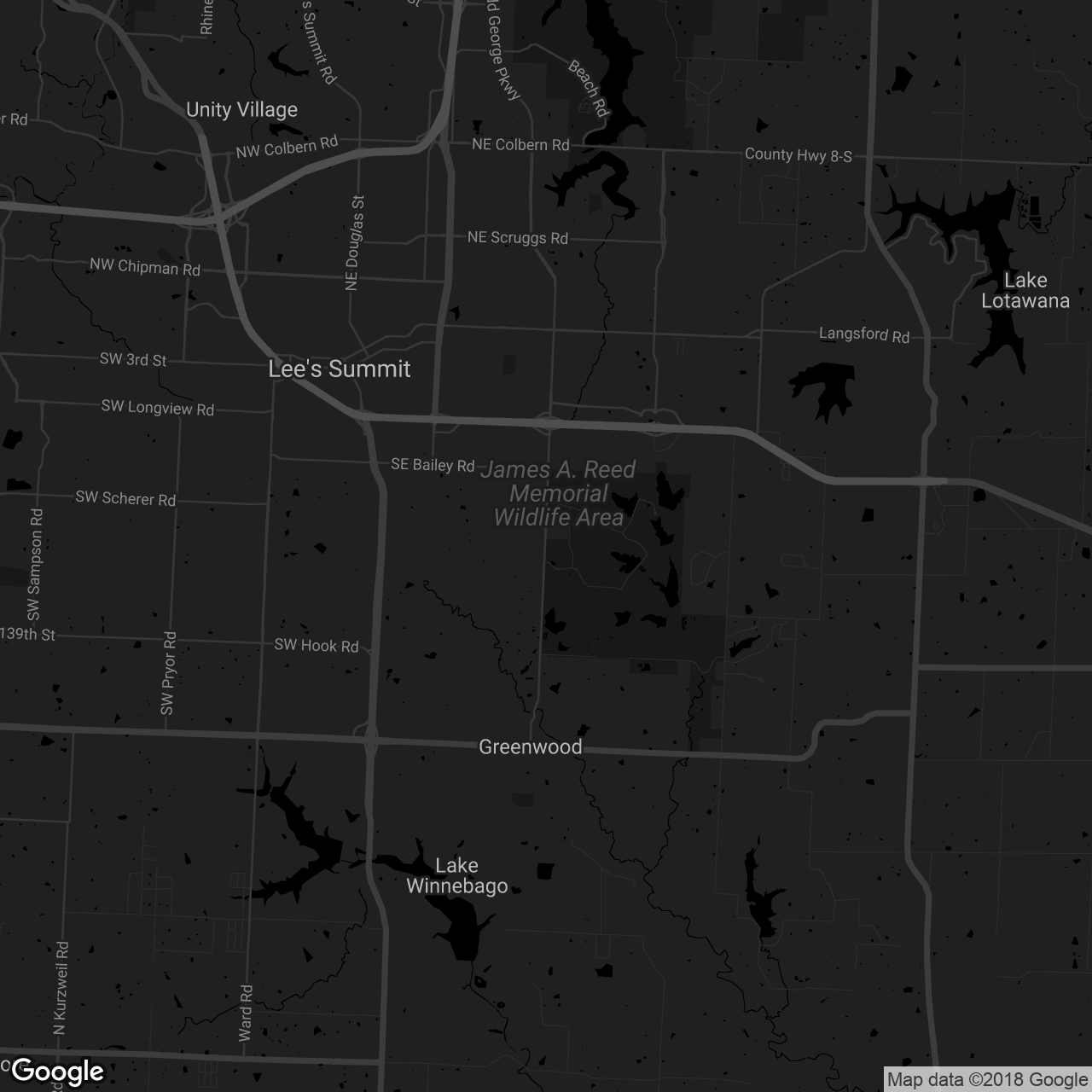 James A. Reed Memorial Wildlife Area - map