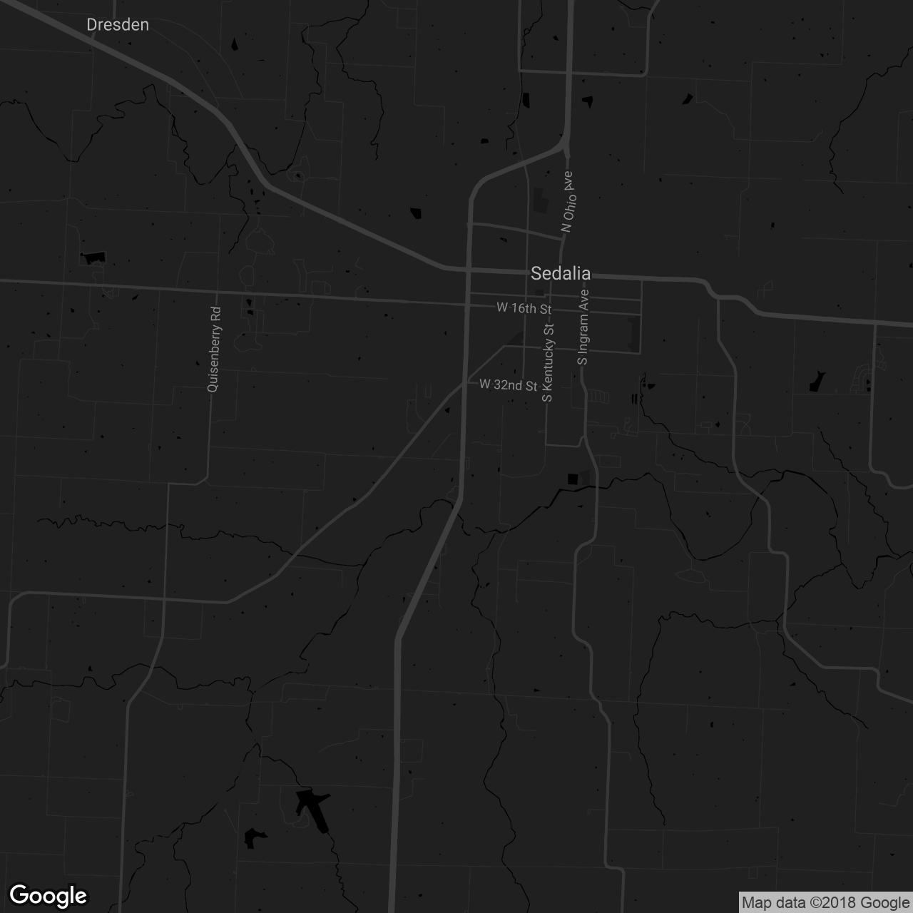 Budget Inn – Sedalia - map