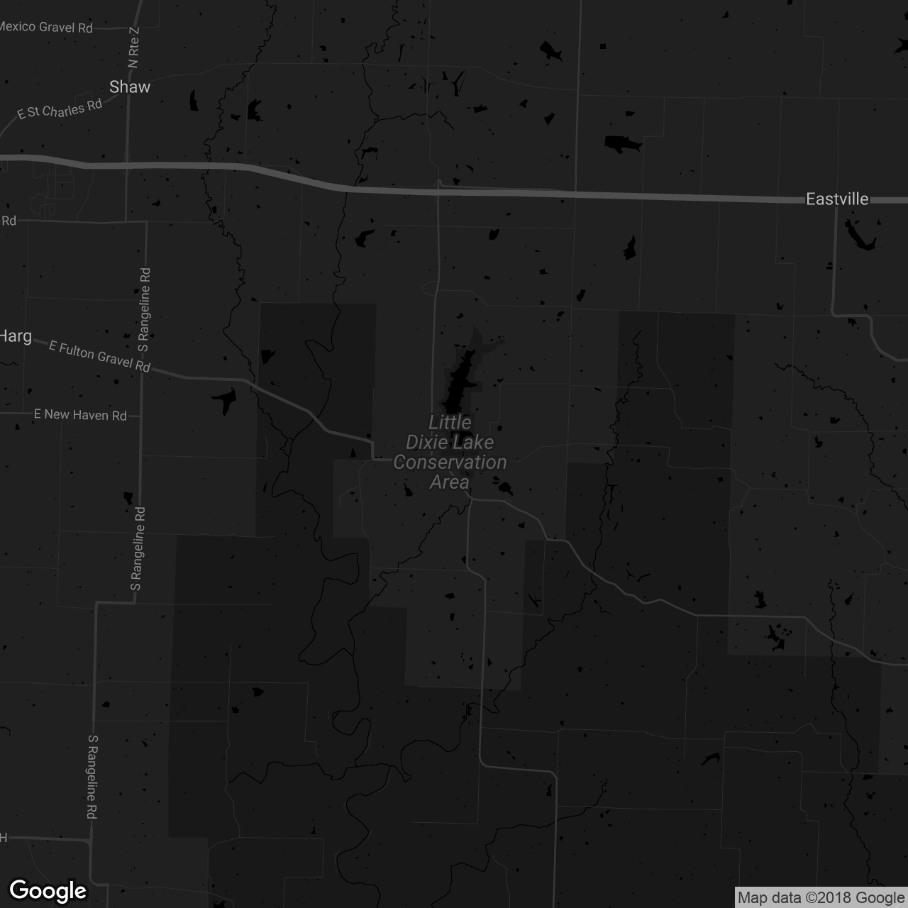 Little Dixie Lake Conservation Area - map