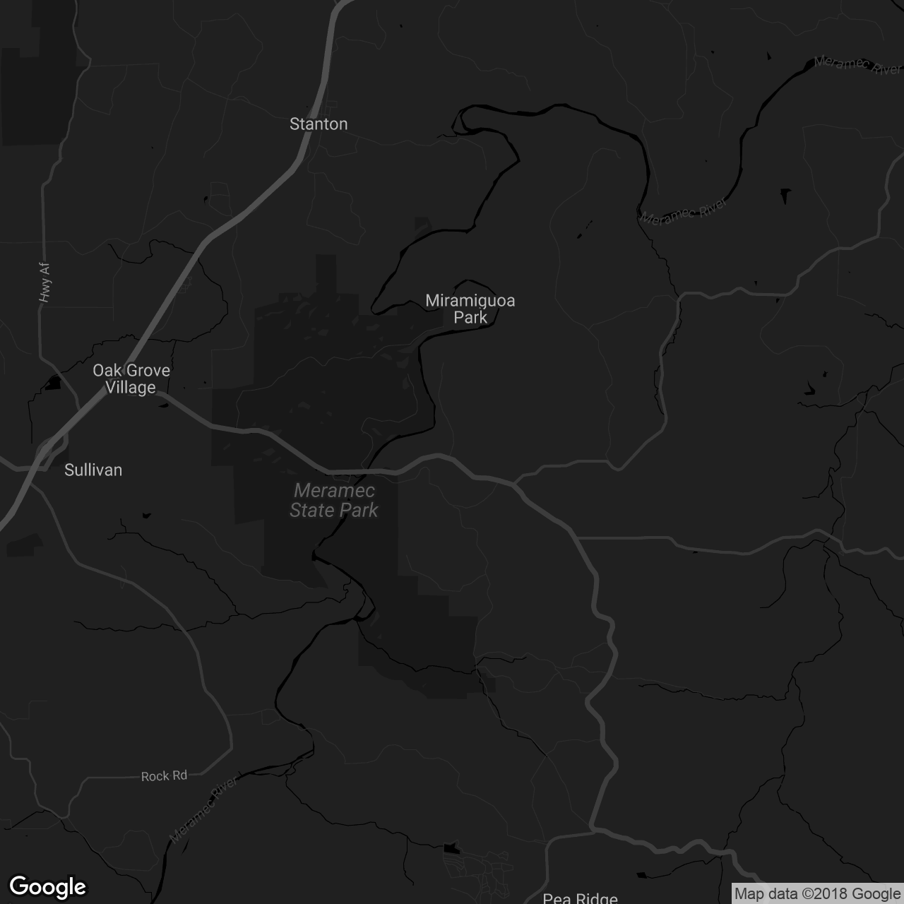 Meramec Conservation Area - map