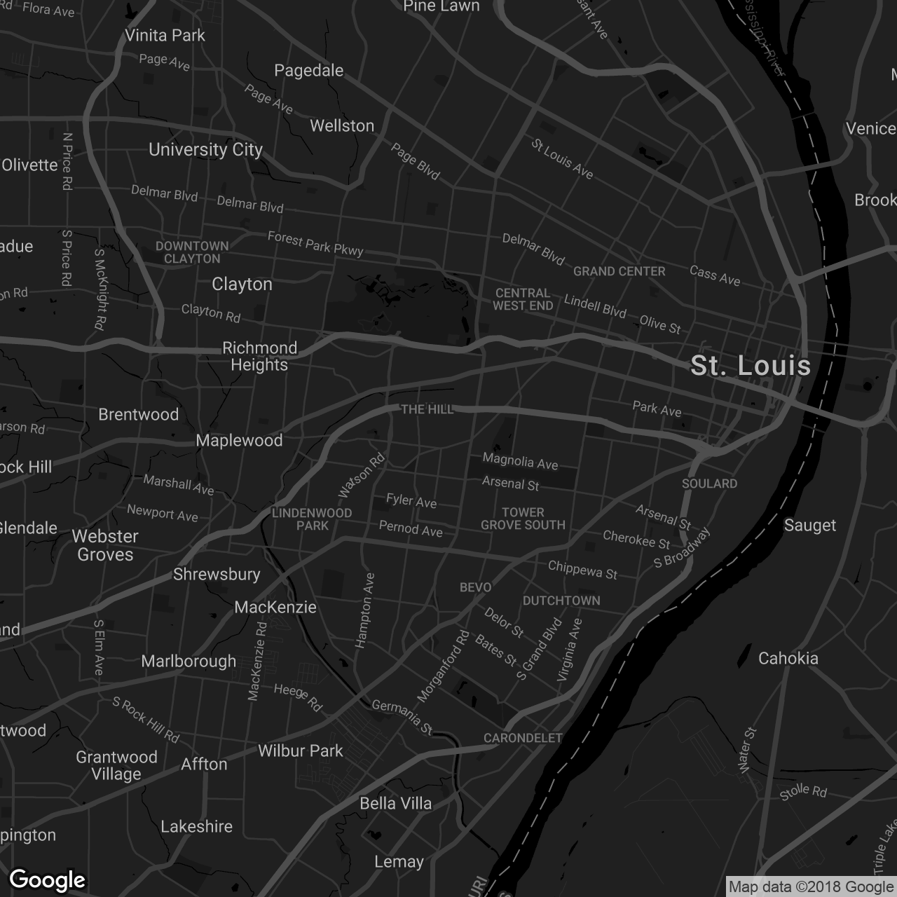 Park Avenue Coffee Roasting Facility and Cafe - map
