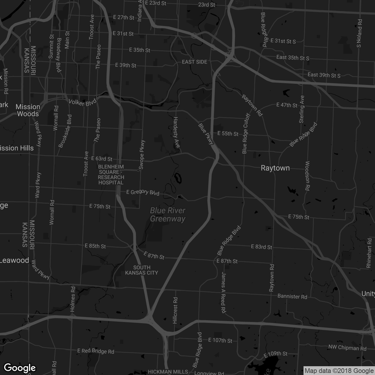 Swope Memorial Golf Course - map