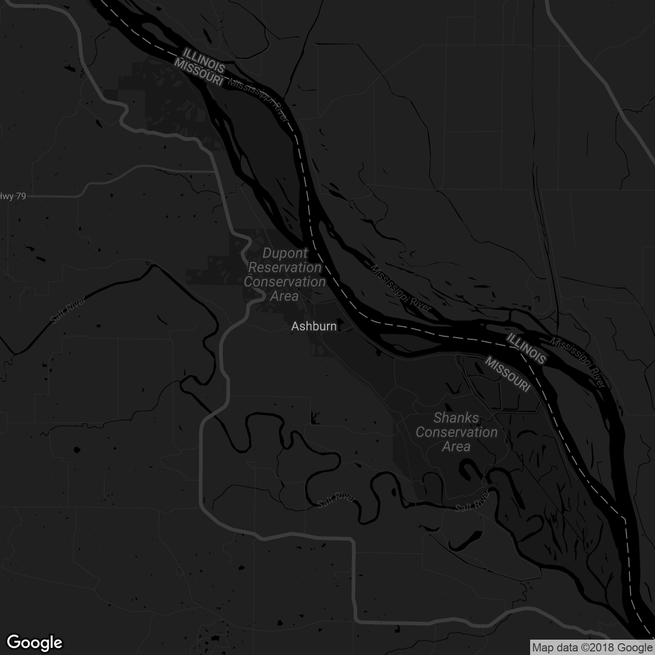 Ted Shanks Conservation Area - map