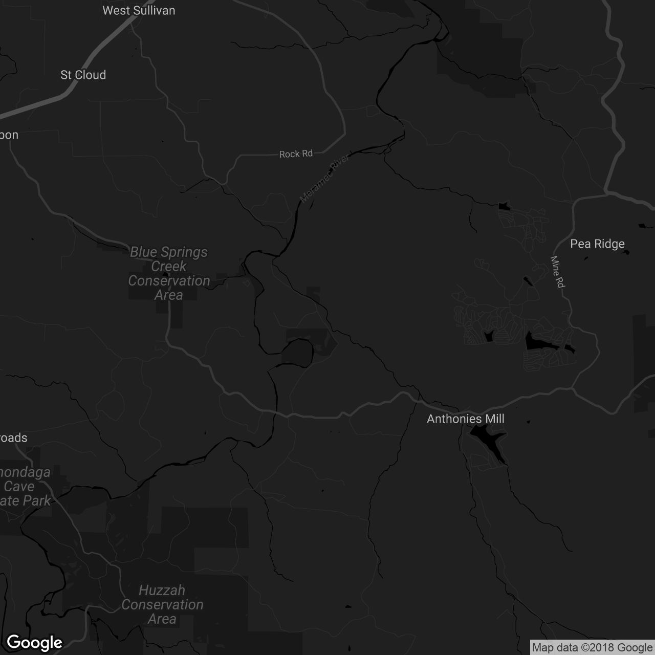 Meramec Farm Cabins - map
