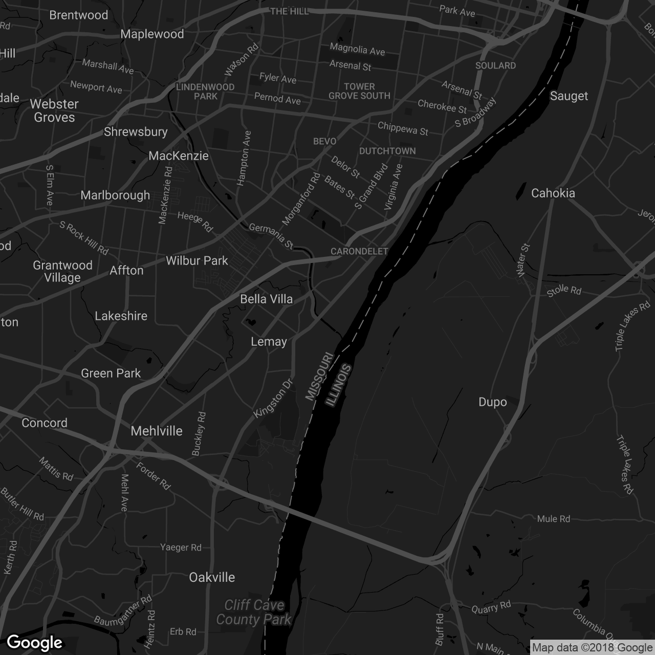 River City Casino - map