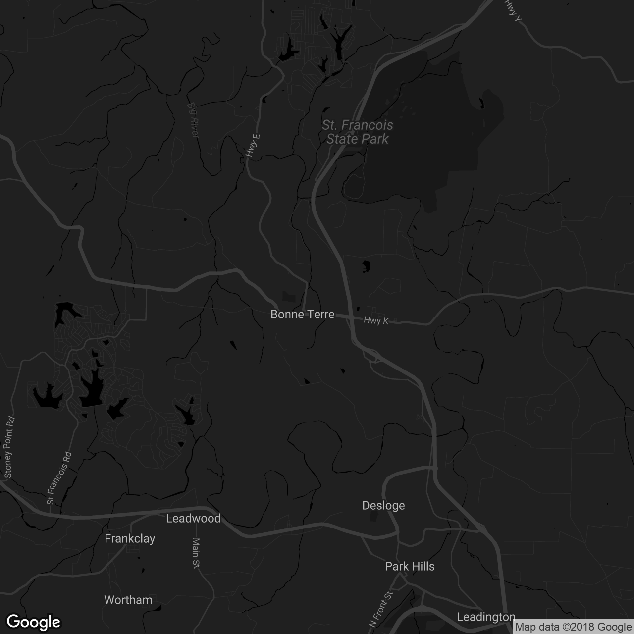 Bonne Terre Depot Bed and Breakfast - map