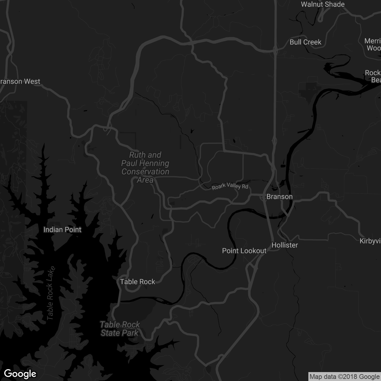 Adventure Ziplines of Branson - map
