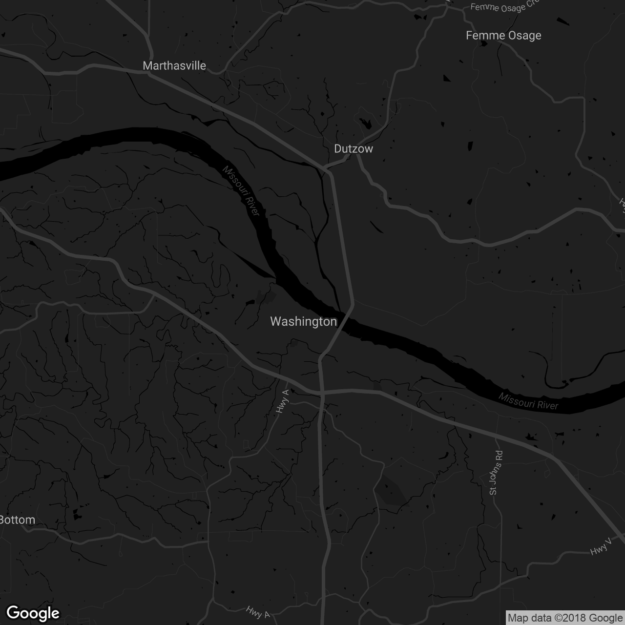 The Washington Bikeway Rotary Riverfront Trail - map