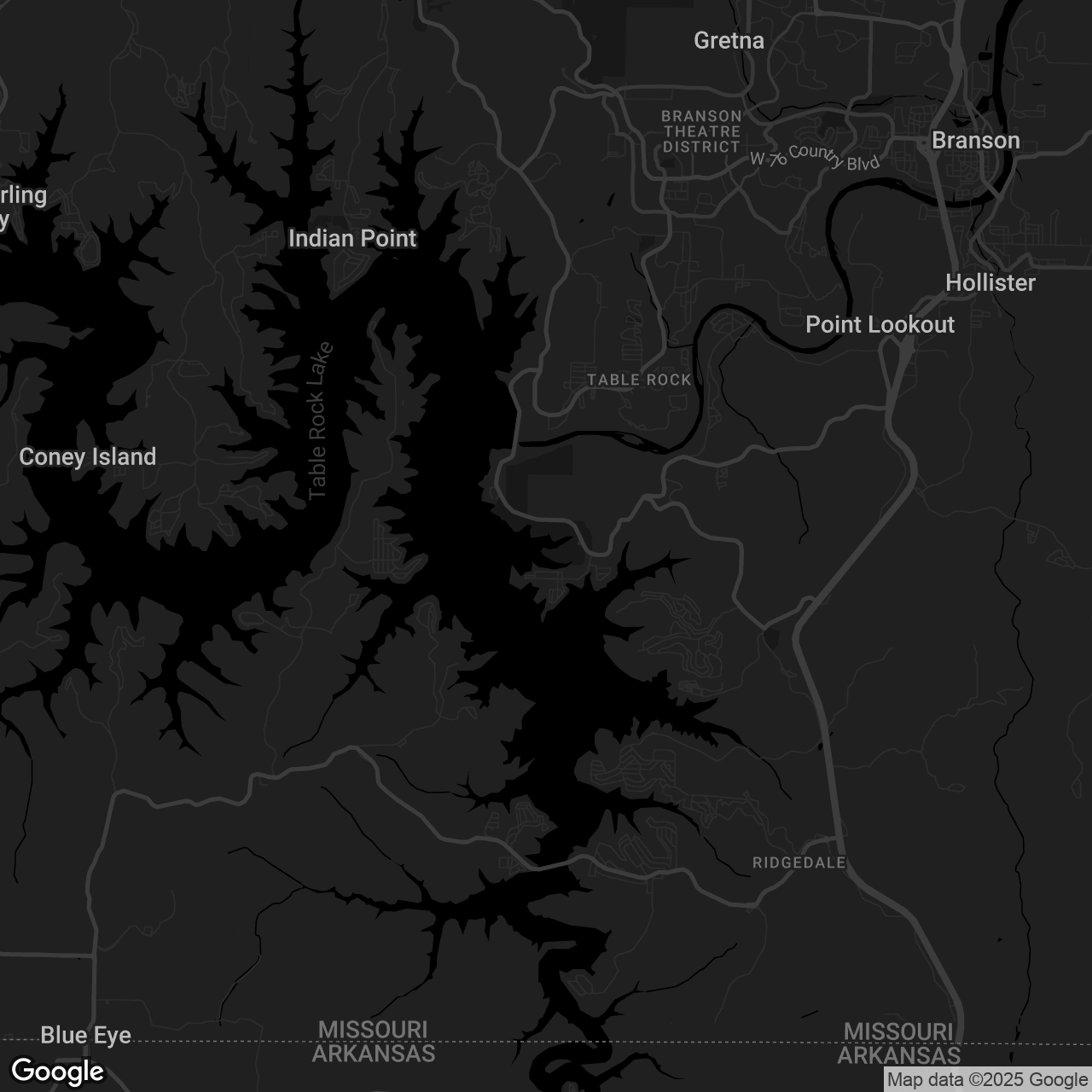 Portside Pizza at Table Rock State Park - map