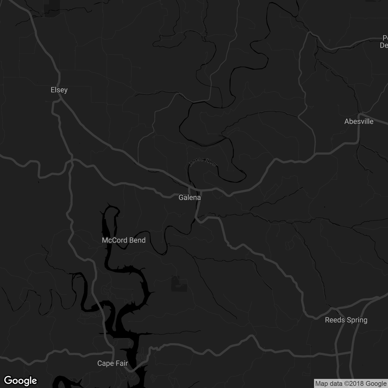 James River Outfitters - map
