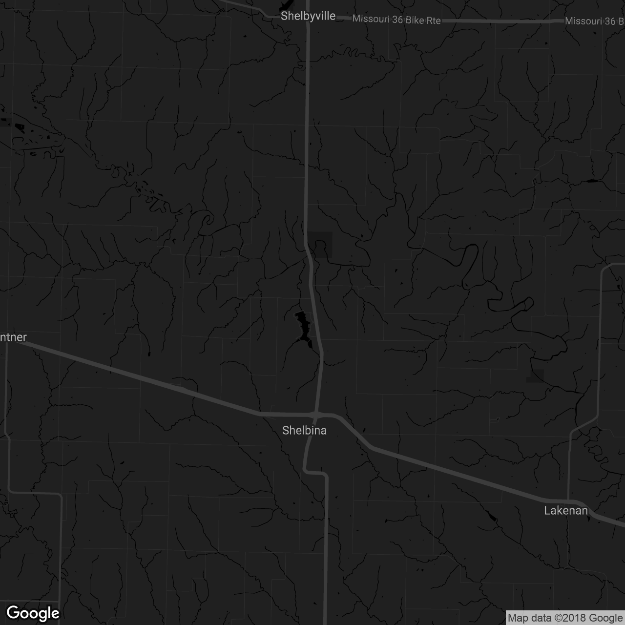 Shelbina Lake - map