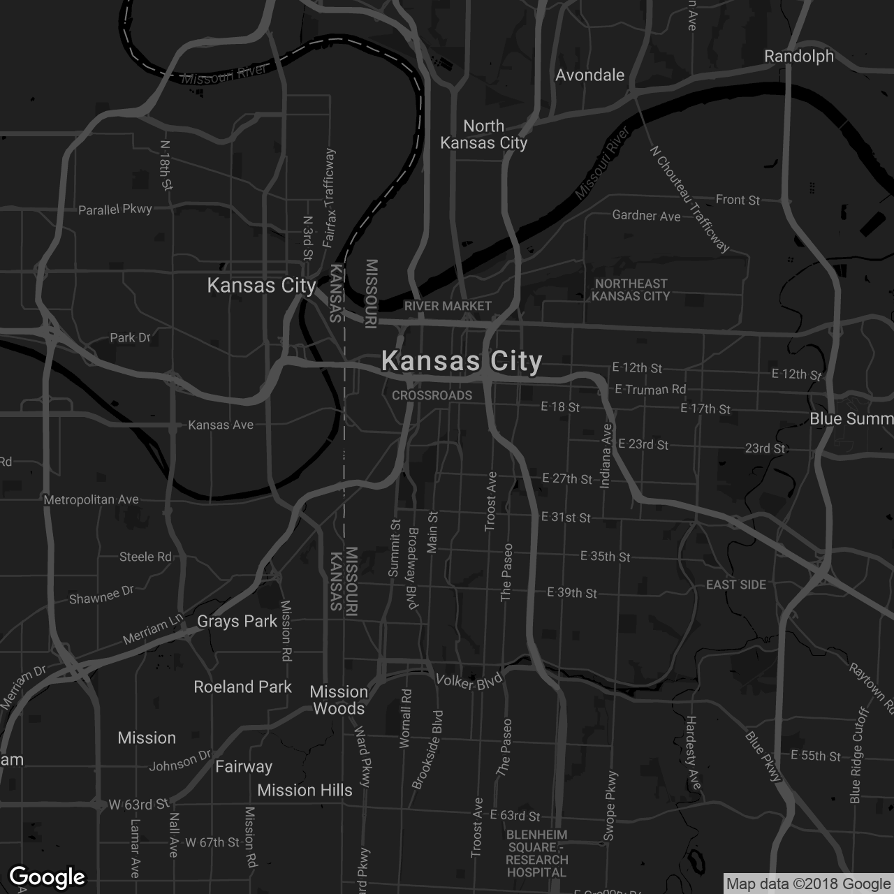Fritz’s Railroad Restaurant – Crown Center - map