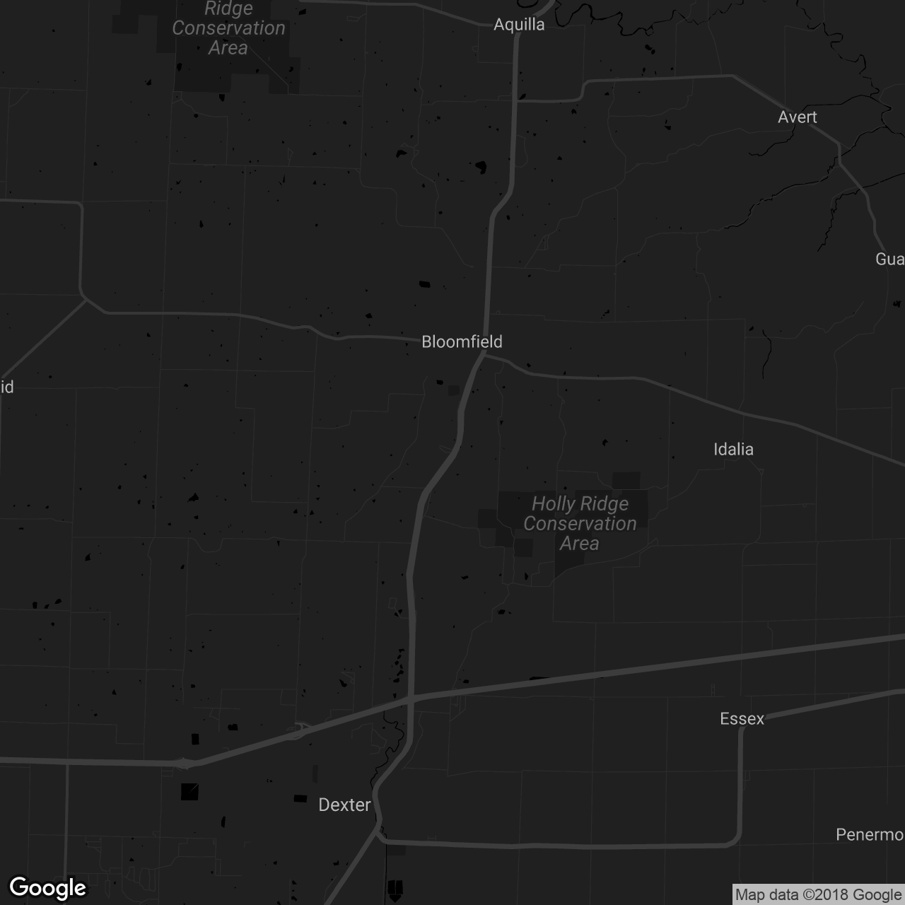 Missouri Veterans Cemetery at Bloomfield - map