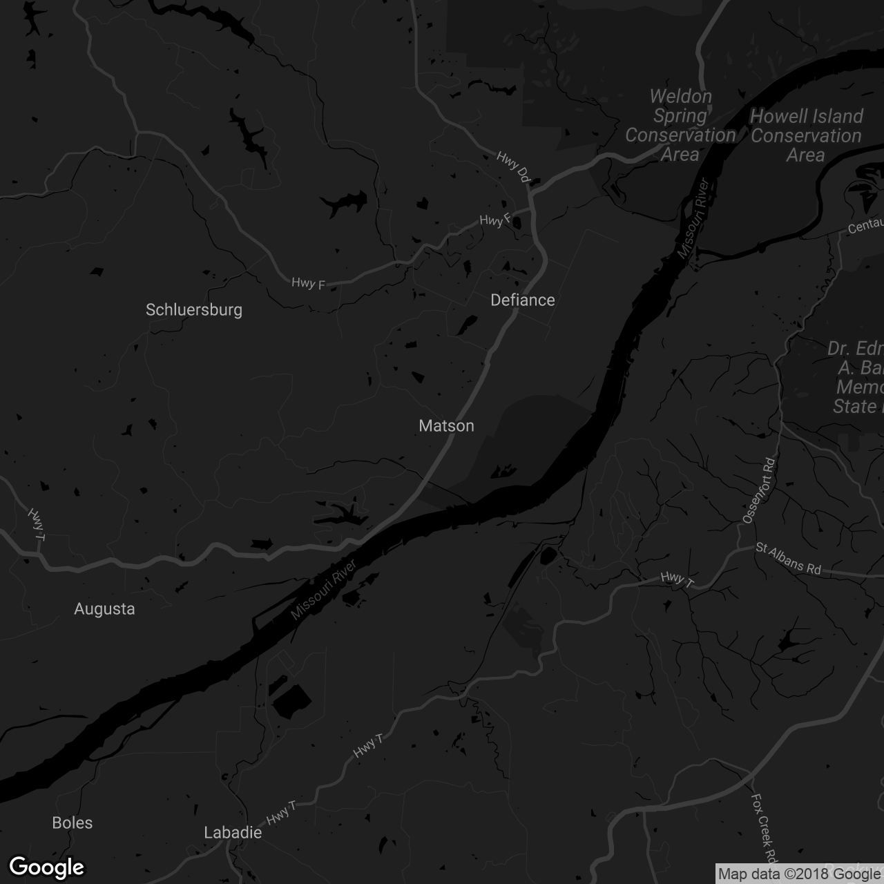 Sugar Creek Winery - map