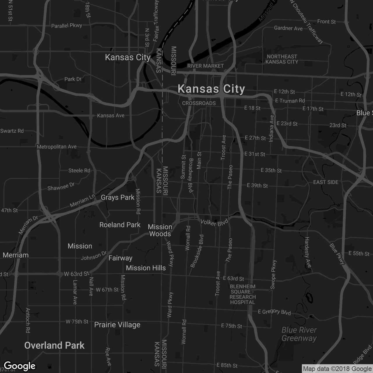 The KC Improv Company - map