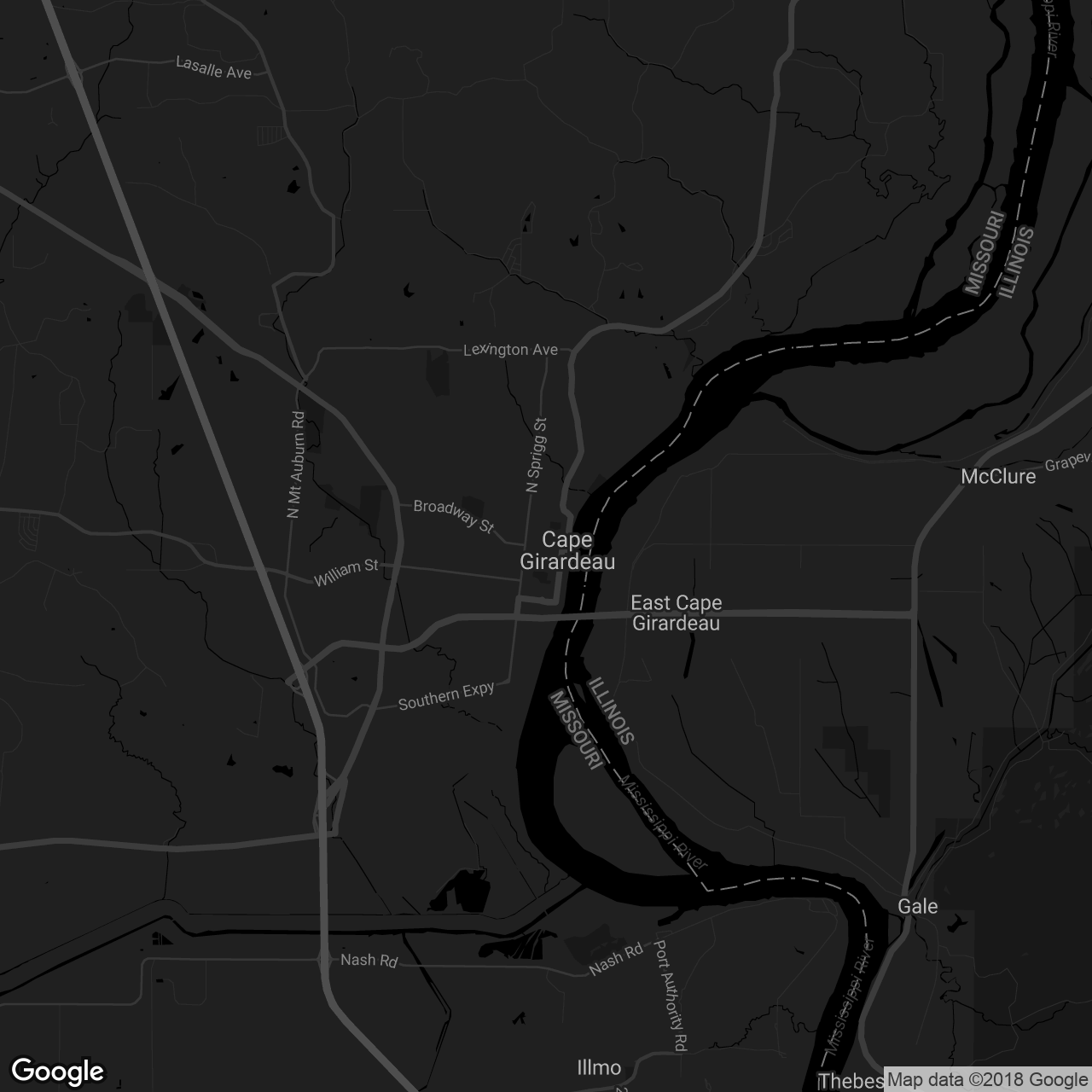 Gone Girl Tour - map