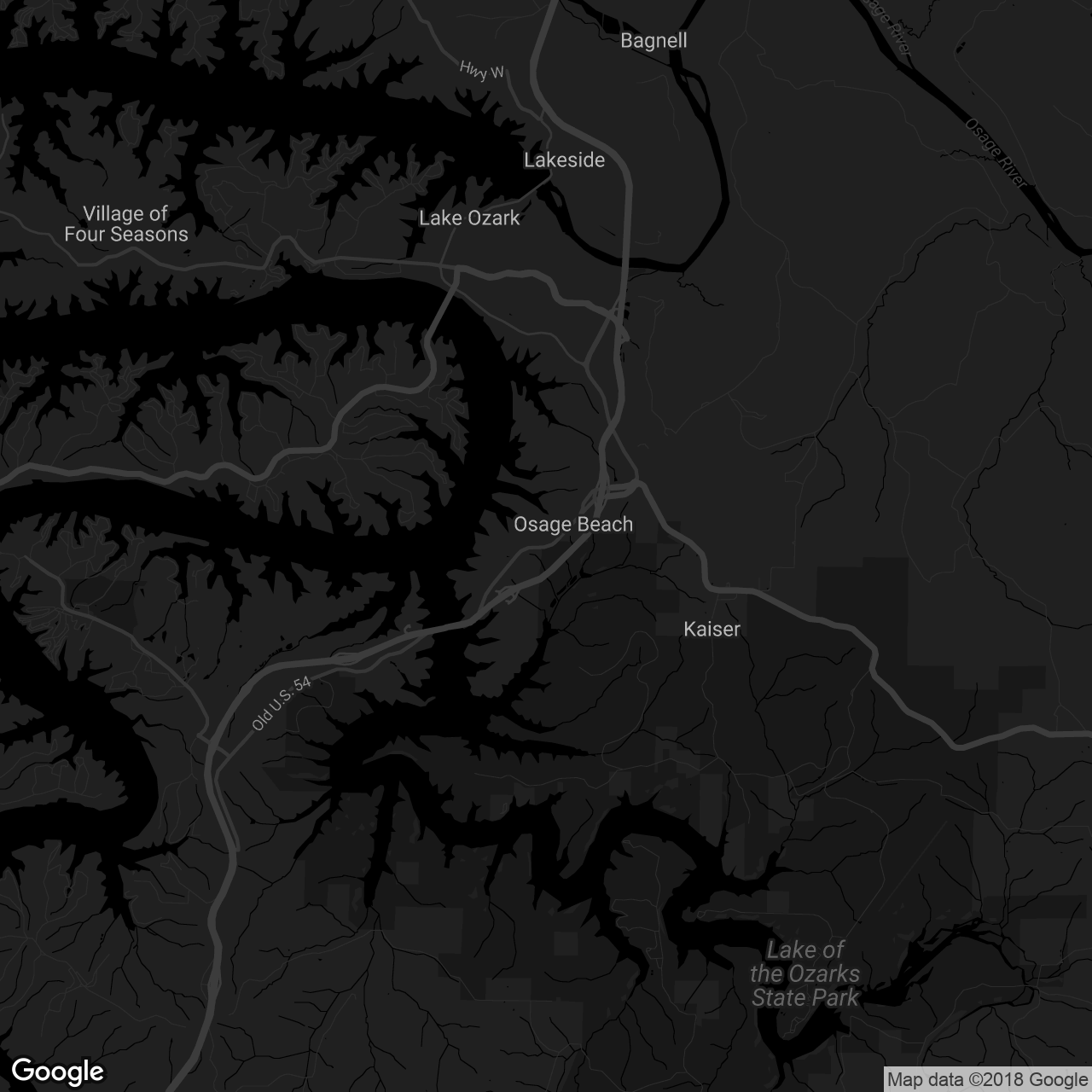 Miner Mike’s and Buster’s - map