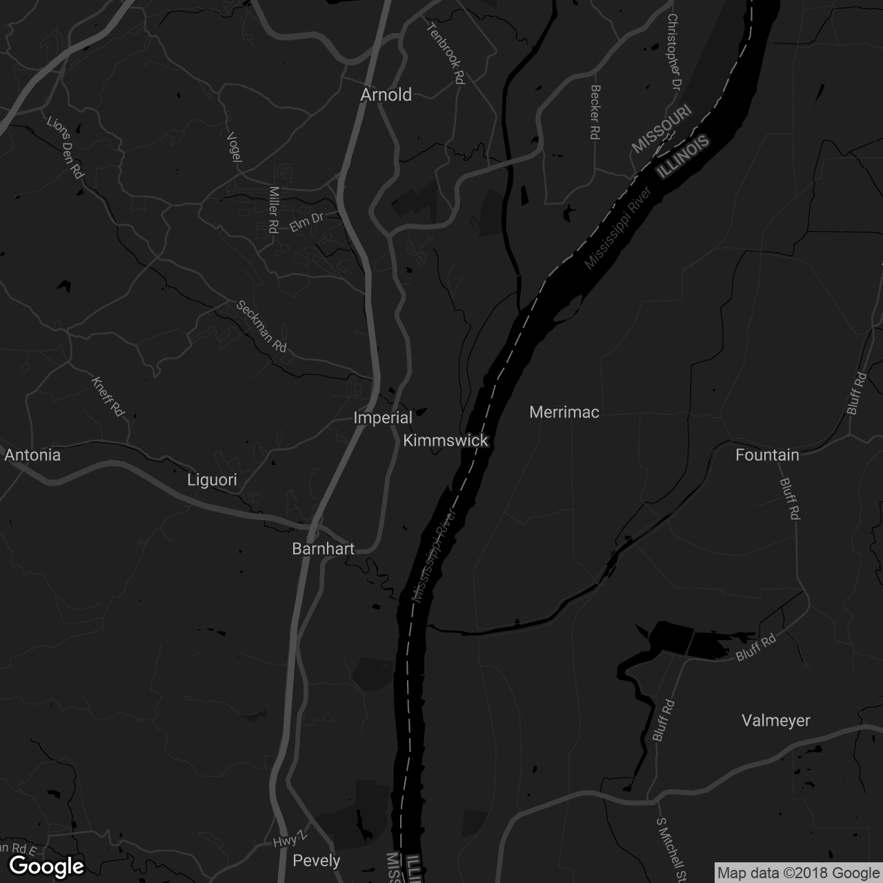 Mississippi Mud Gallery and Gifts - map