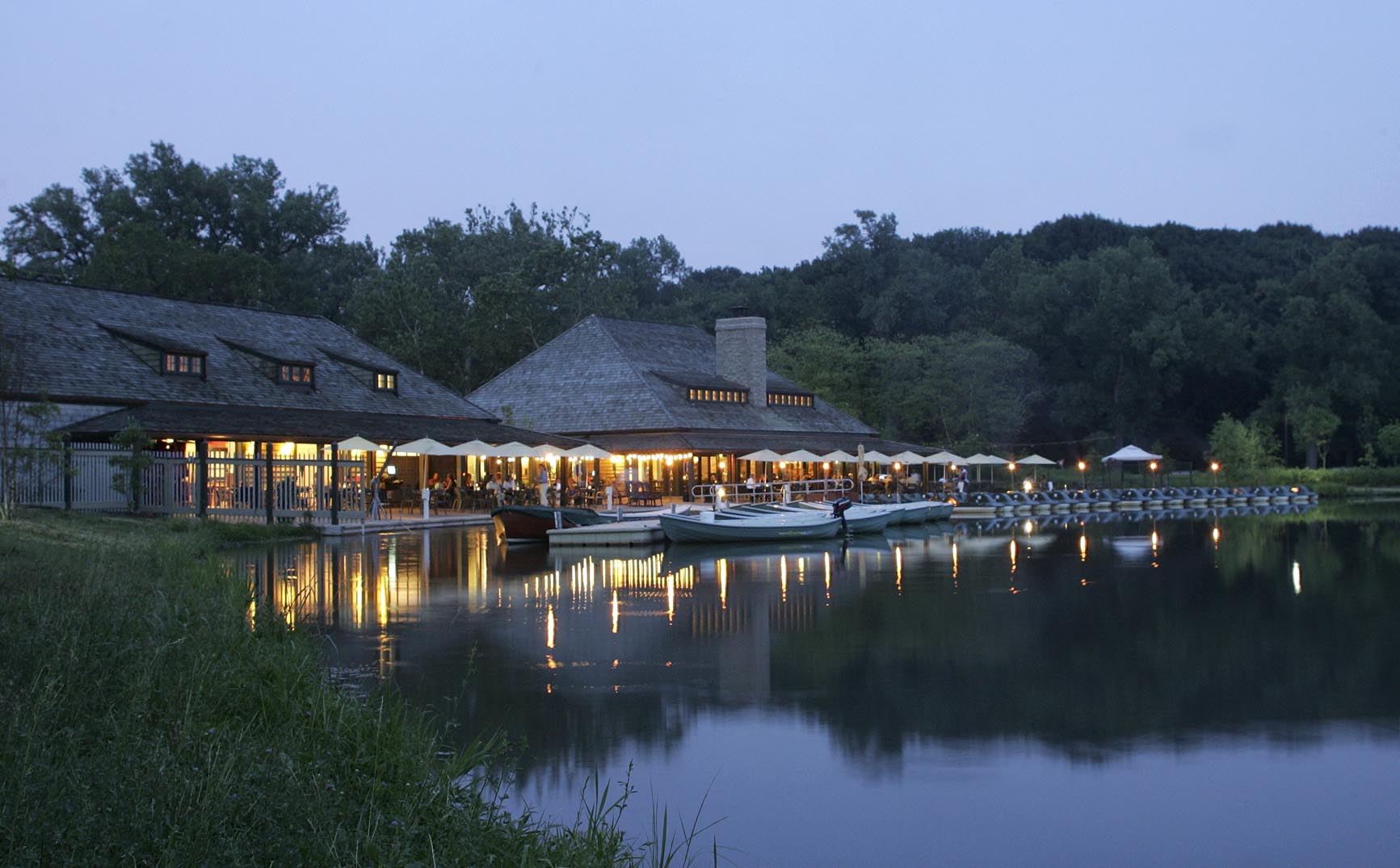 Boathouse in Forest Park