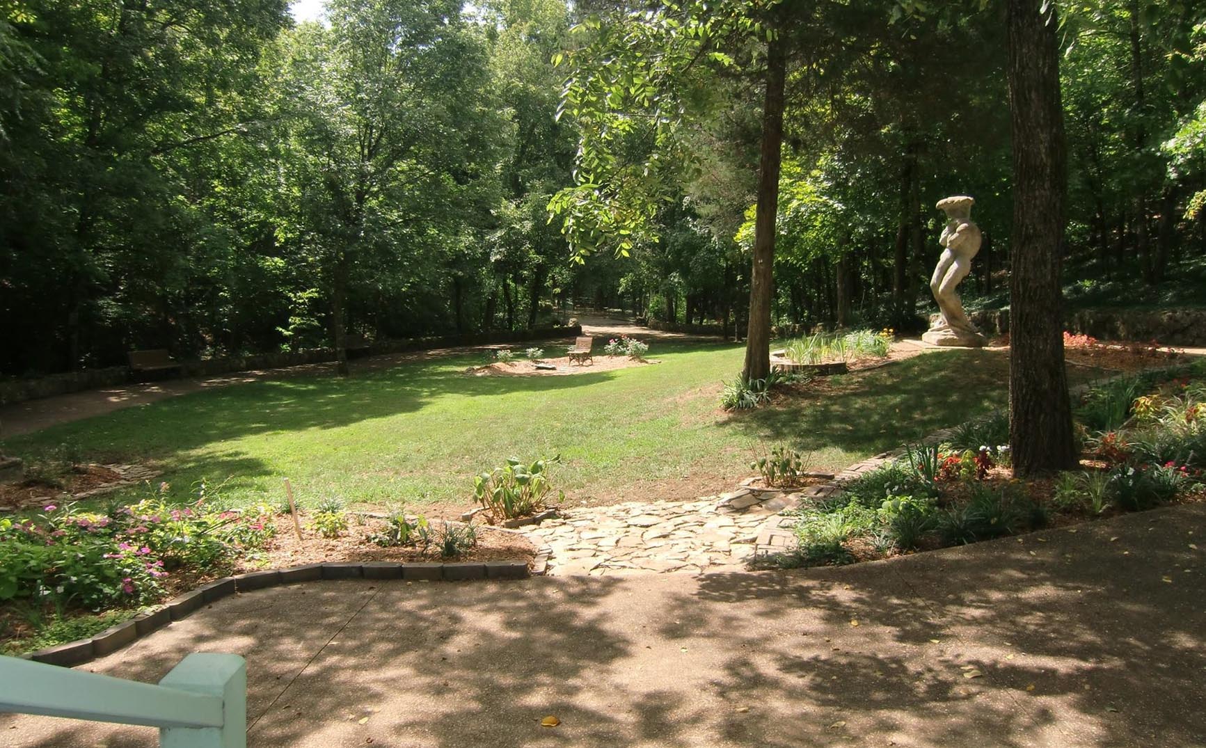 Bonniebrook Front Yard Gardens - Rose O'Neill Sculpture