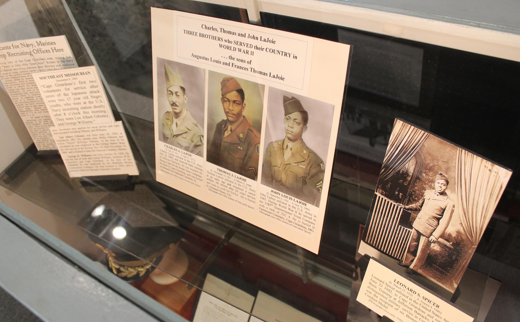 WWII Display at the Cape River Heritage Museum