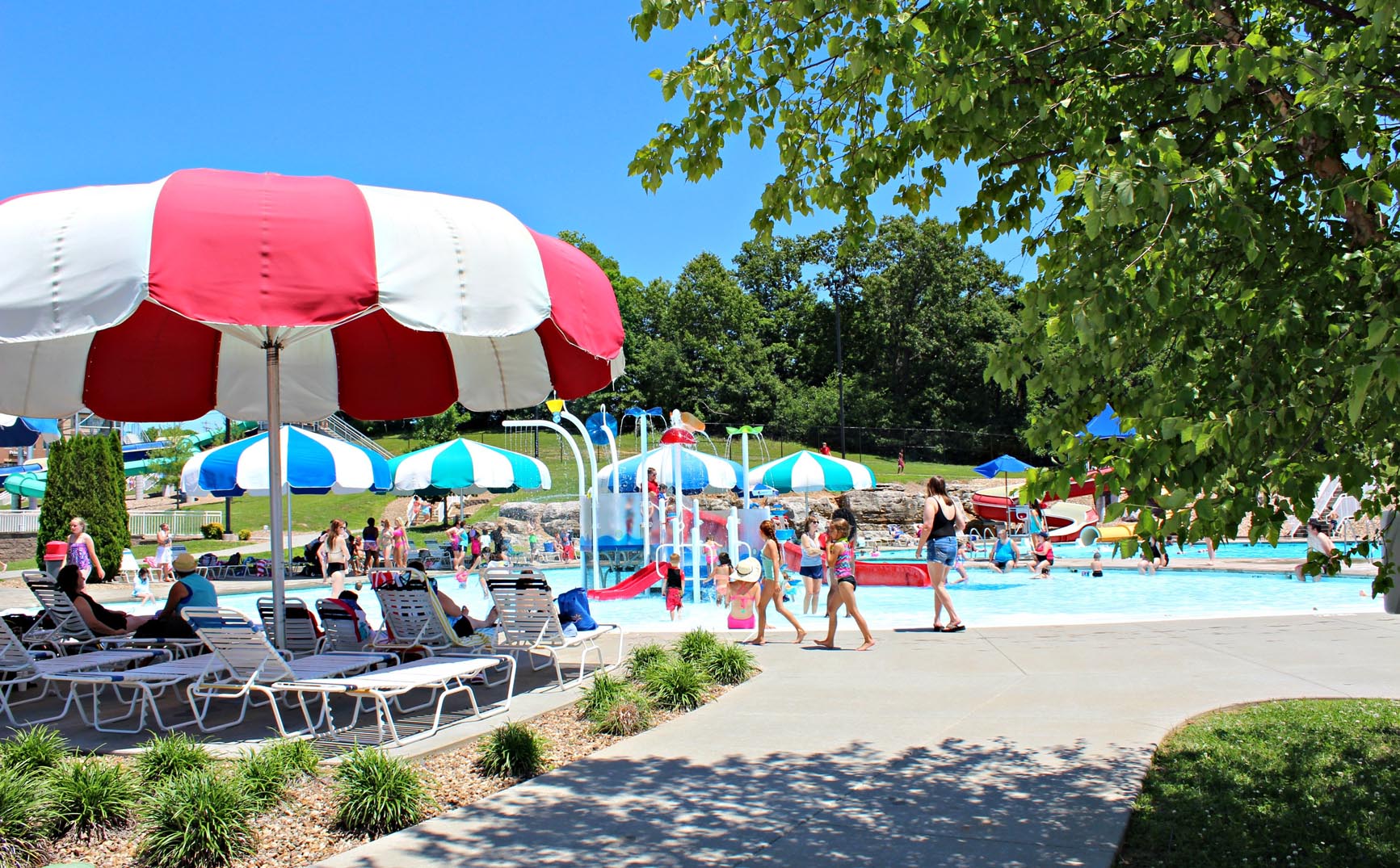 Relax in the shade at Cape Splash Family Aquatic Center