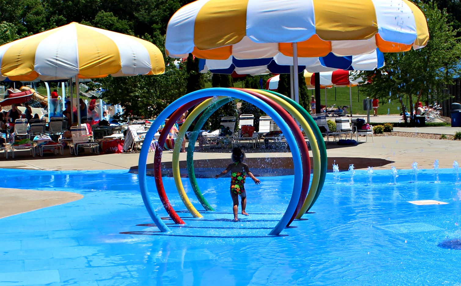 Splash pad at Cape Splash Family Aquatic Center