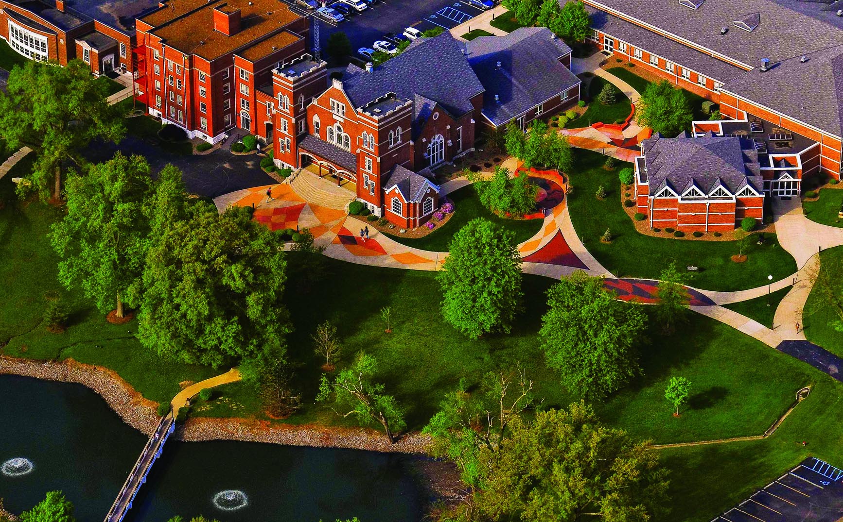 Aerial shot of William Woods University