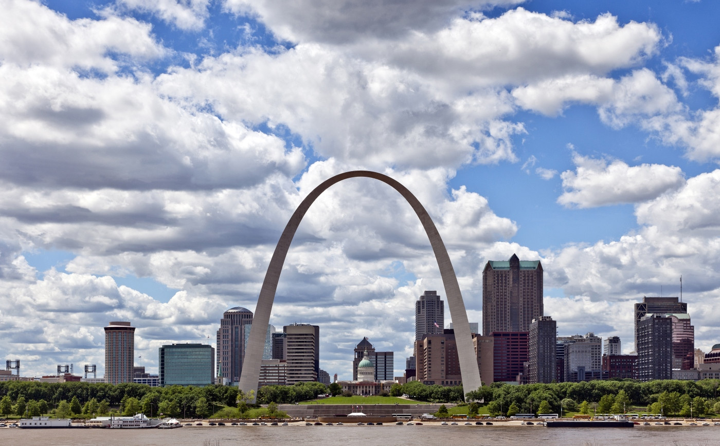 The St. Louis Skyline and the Gateway Arch