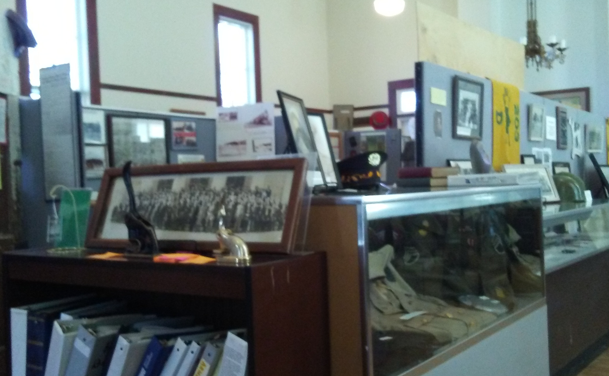 Museum interior, looking northeast