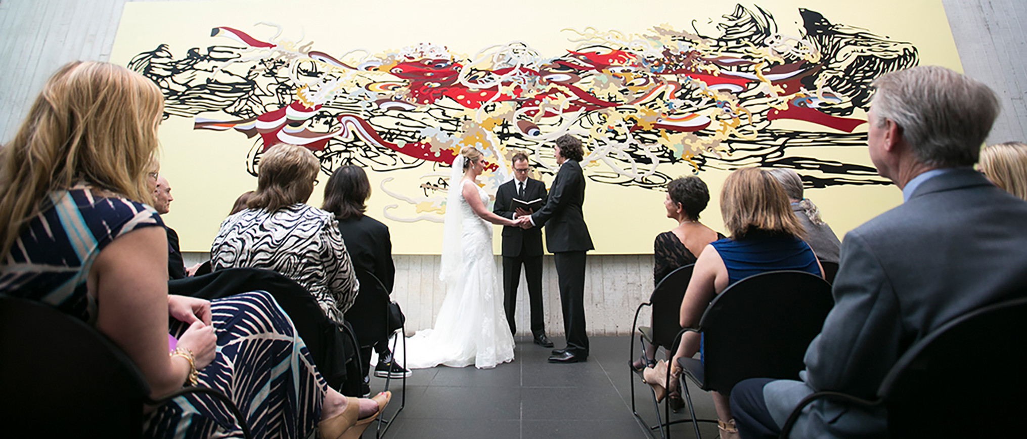 Whether it be a wedding, a reception, a reunion, or fundraiser, Kemper Museum's many spaces can transform into the perfect space to suit your needs.