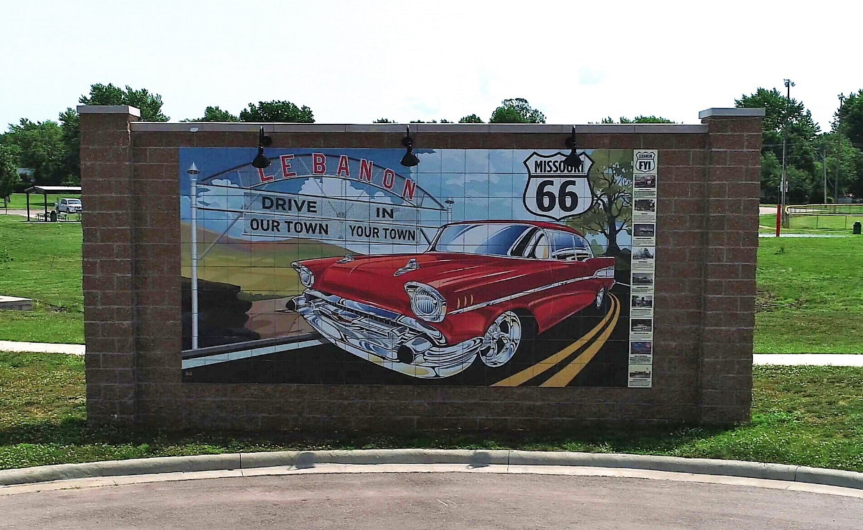 Boswell Park Route 66 Mural #1